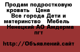 Продам подростковую кровать › Цена ­ 4 000 - Все города Дети и материнство » Мебель   . Ненецкий АО,Амдерма пгт